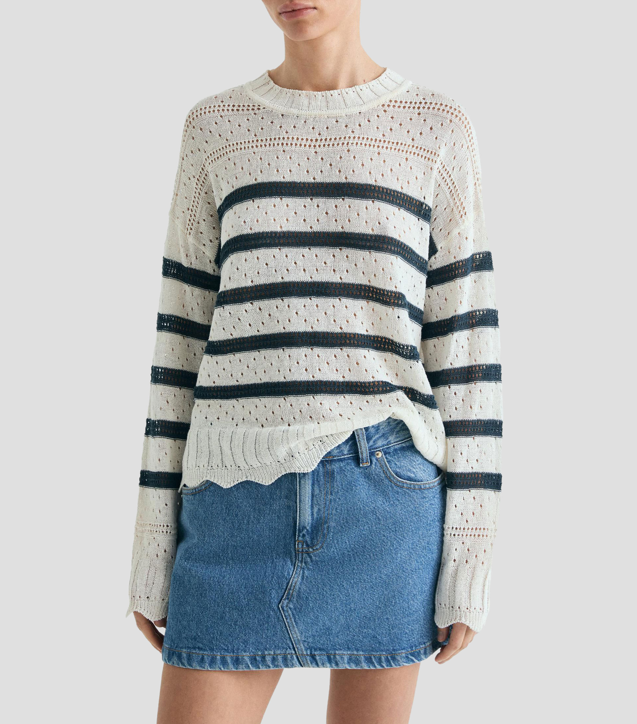 Suéter cuello redondo Mujer